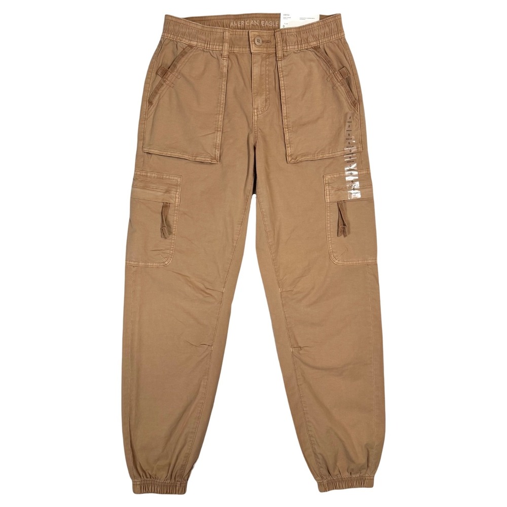 NWT American Eagle Baggy Jogger Cargo Pants Size 0‎ 25 Khaki Utility Gorpcore